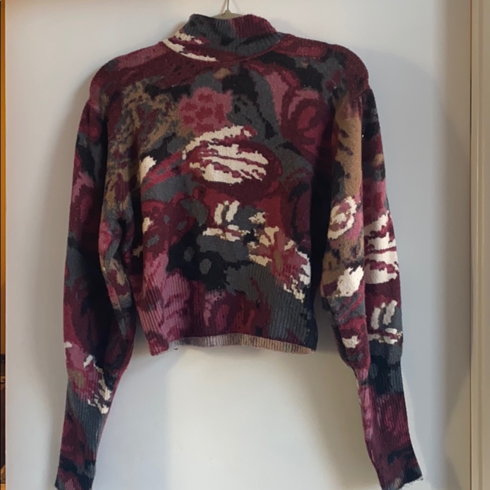 Zara Balloon Sleeve Pattern Sweater